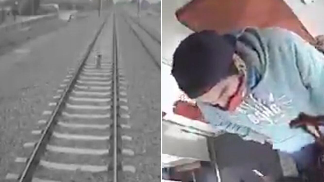 Escalofriante: logra frenar el tren justo antes de atropellar a un niño que estaba en las vías