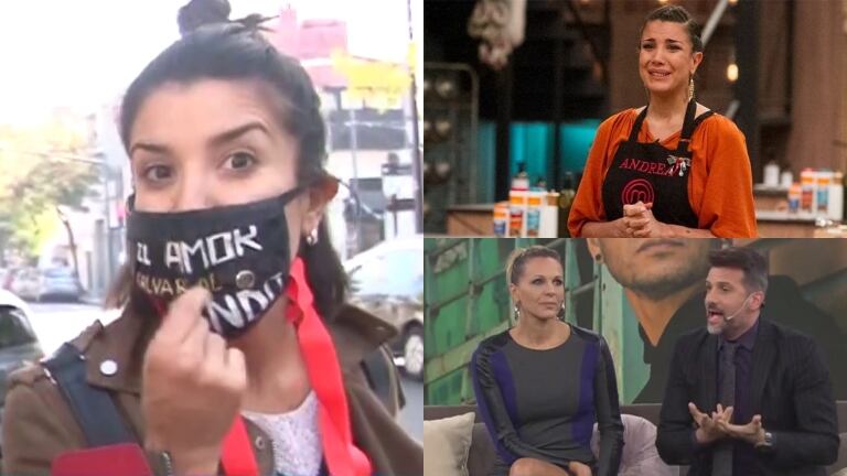 Andrea Rincón, enojadísima cuando le preguntaron por su polémica salida de MasterChef:  "¡Loco, estoy de pie!"