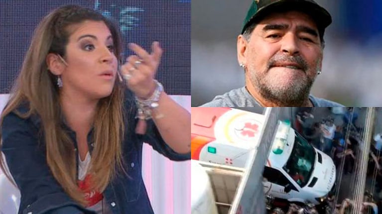 Gianinna Maradona, enojada con la prensa tras el alta de Diego
