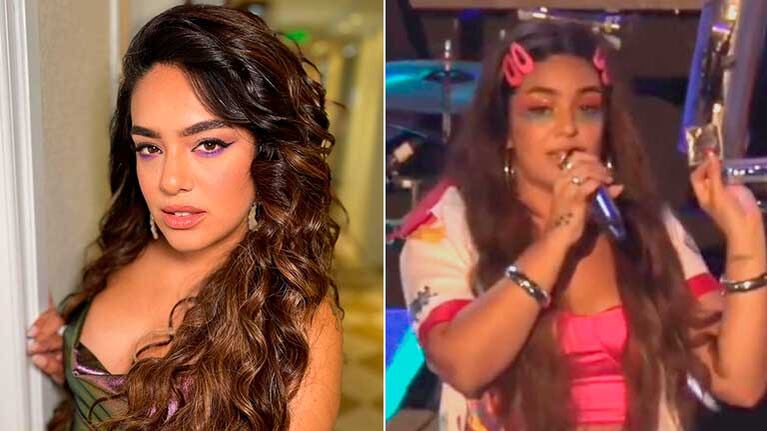Ángela Leiva detuvo un show porque le arrojaron un preservativo: "Te vas a tener que arreglar solo"