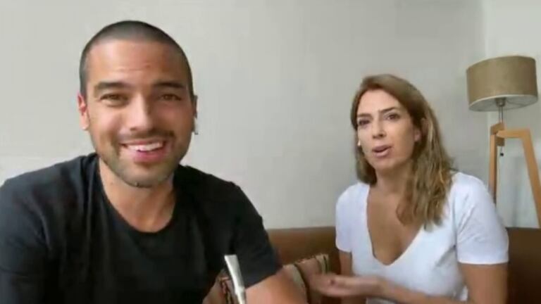 El Chino Leunis y su cuarentena en pareja: "Con Maca, todos los días hacemos ejercicios juntos"