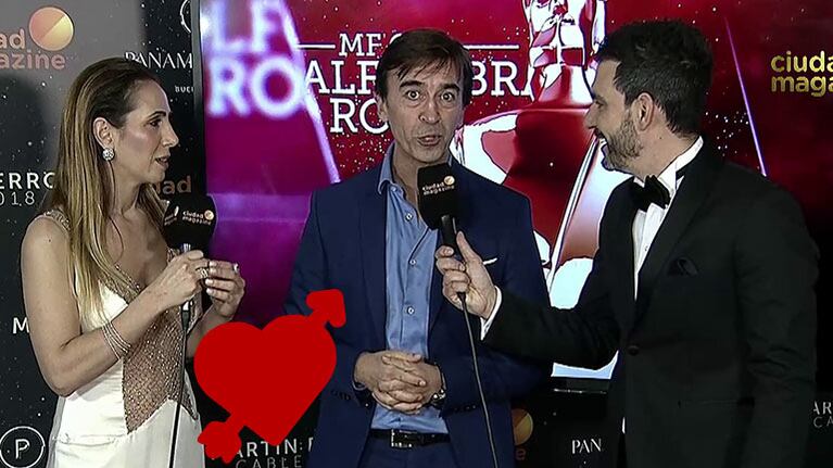 Marcelo Benedetto celebró sus 25 años de casado en los Martín Fierro de Cable 2018