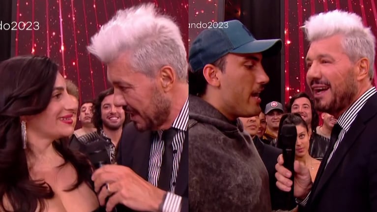 La tremenda reacción de Tomás Holder al ver a Tinelli piropeando a su mamá en la pista del Bailando