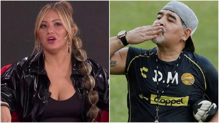 Karina La Princesita dio a conocer qué gesto tuvo Maradona tras cantar para él: "Me llegó una carta que decía 'todavía no puedo olvidar tu voz'"