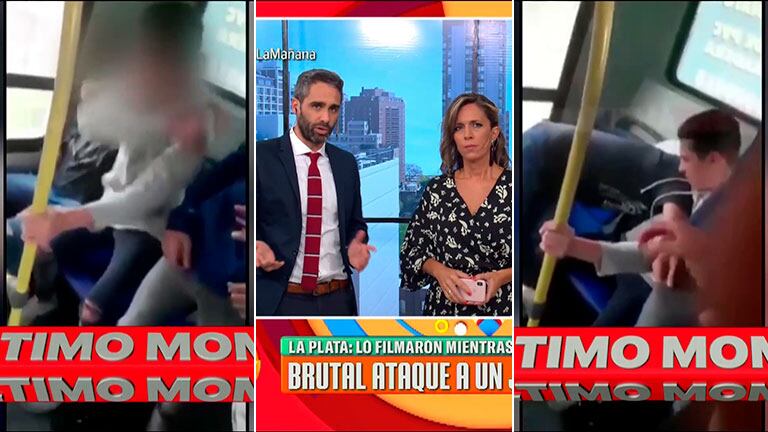 El brutal ataque a traición de una patota en un colectivo de La Plata