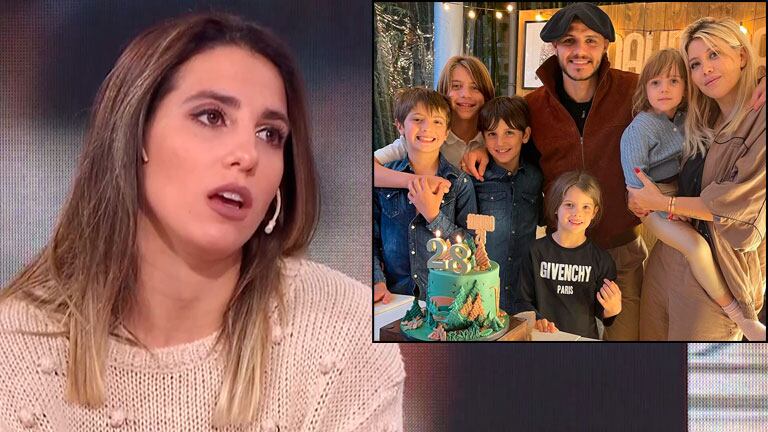 Cinthia Fernández habló de la buena relación de Mauro Icardi con los hijos de Wanda Nara y Maxi López
