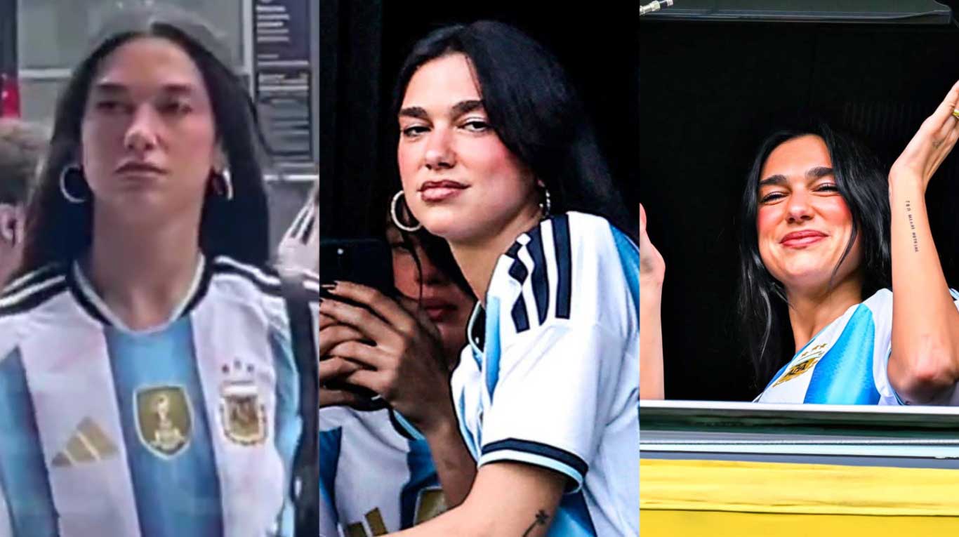 Dua Lipa fue a ver el Superclásico