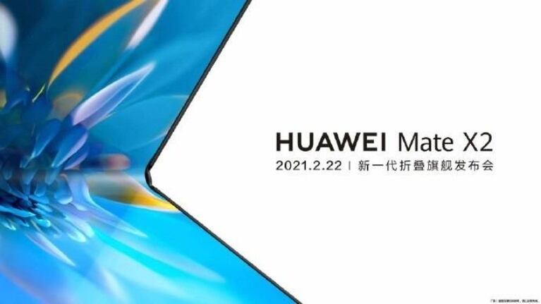 Huawei presentará su nueva generación de teléfonos plegables, Mate X2, el 22 de febrero. Foto:DPA. 
