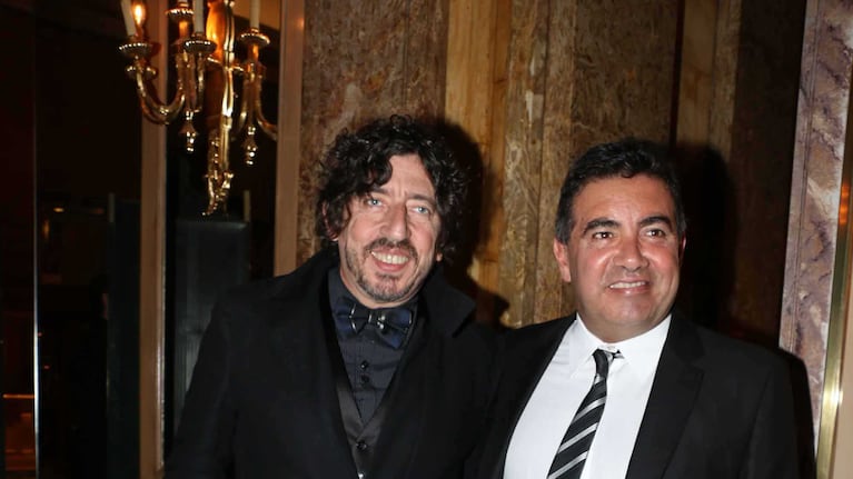 Huevo Muller y Diego Pérez, en la gala de la Casa del teatro. (Foto: Movilpress)