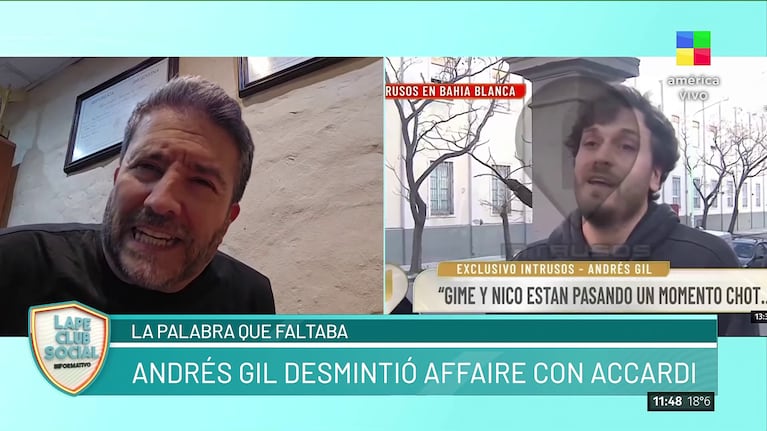 Hugo Lescano analizó los gestos de Andrés Gil.
