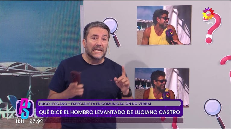 Hugo Lescano, experto en comunicación no verbal, sobre Luciano Castro.