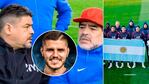 Hugo Maradona arremetió contra Mauro Icardi tras su llamativo gesto en el homenaje del PSG a Diego: Se reía