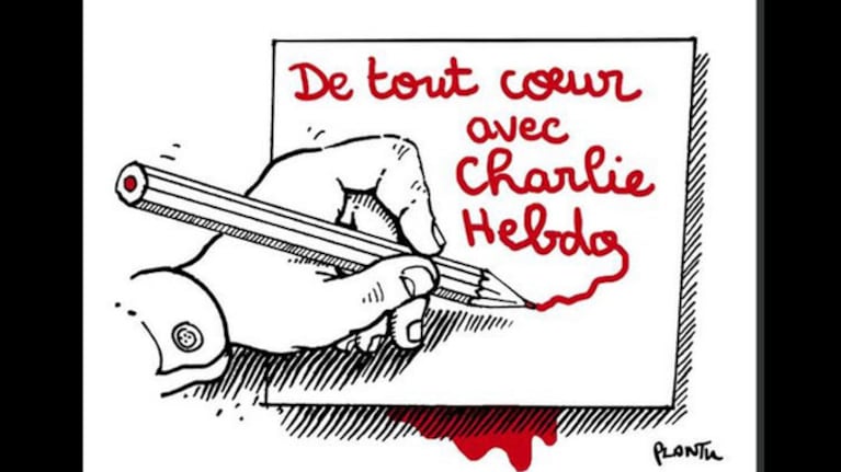 Humoristas gráficos de todo el mundo se solidarizaron tras el atentado terrorista contra el periódico francés Charlie Hebdo.