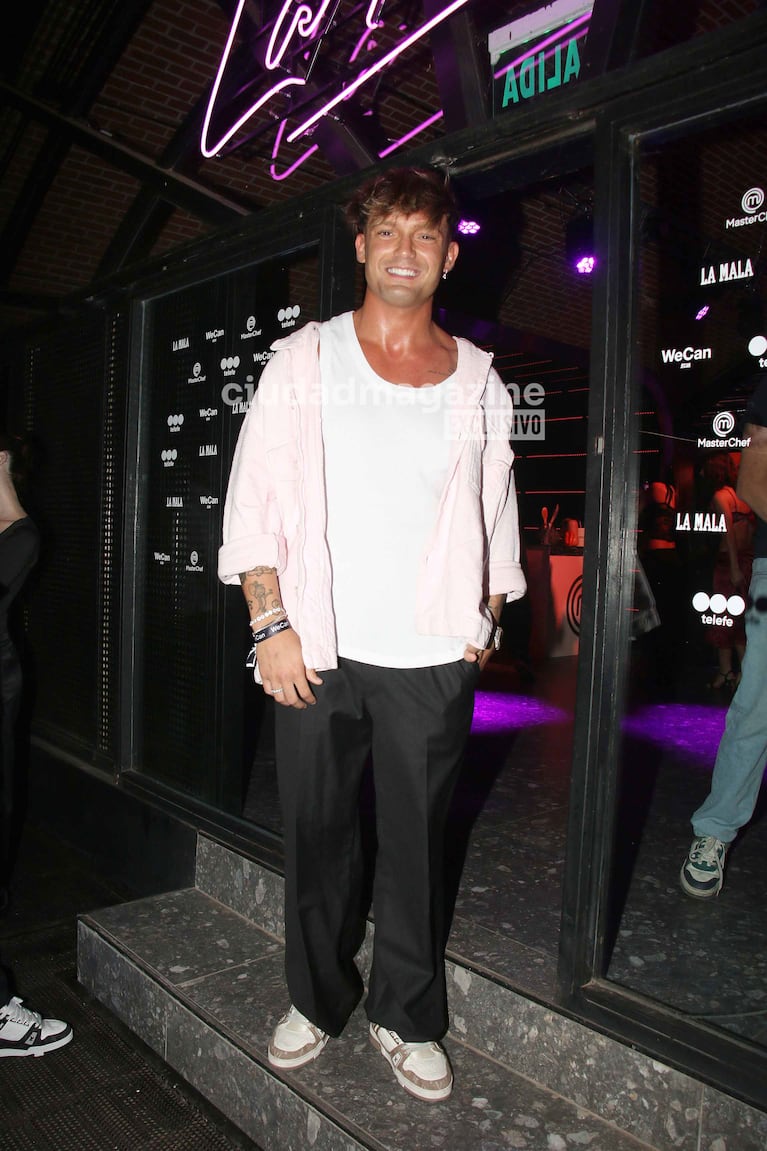Ian Lucas en la fiesta por el fin de las grabaciones de Masterchef Celebrity (Foto: Movilpress).
