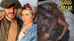 Icardi mandó al frente a Wanda con una foto desde la cama ¡y después la borró! (Fotos: Instagram y Captura de Instagram Stories)