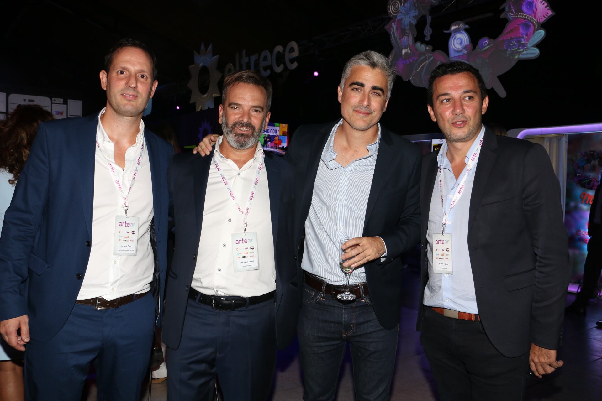Ignacio Prez, Germán Caressa, de Vía Bariloche, Matías Antico y Marco Trappa, de Vía Bariloche. (Foto: Movilpress)