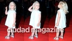 ¡Igualita a mamá! Matilda, la hija de Luciana Salazar, se robó todos los flashes en los Martín Fierro Digital. (Foto: Movilpress)