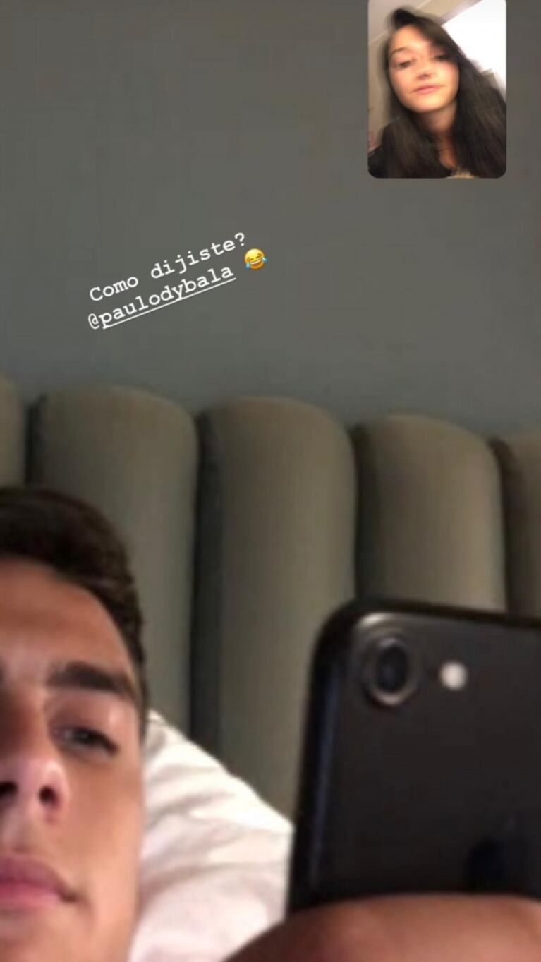 Imperdible ida y vuelta entre Oriana Sabatini y Paulo Dybala en Instagram Stories: escraches, palitos y amor