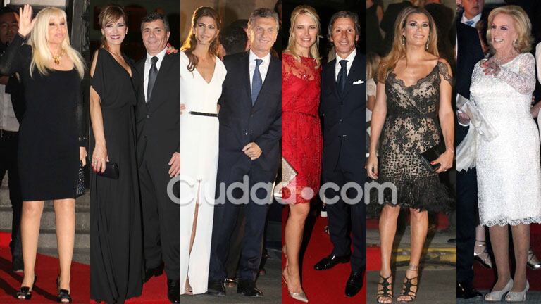 Importantes figuras acompañaron a Macri en el Teatro Colón (Fotos: Movilpress). 