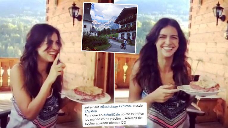 ¡Imposible de pronunciar! Los divertidos videos de Zaira Nara “hablando” alemán en Austria. (Foto: Web)