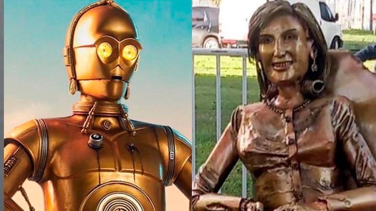 Inauguraron una estatua de Mirtha Legrand y en las redes estallaron los memes