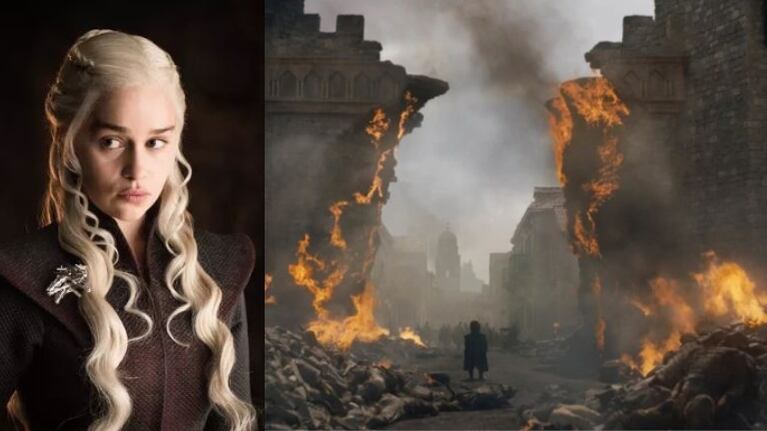 Inclemente, la Reina de los Dragones arrasó con la ciudad de Cersei.