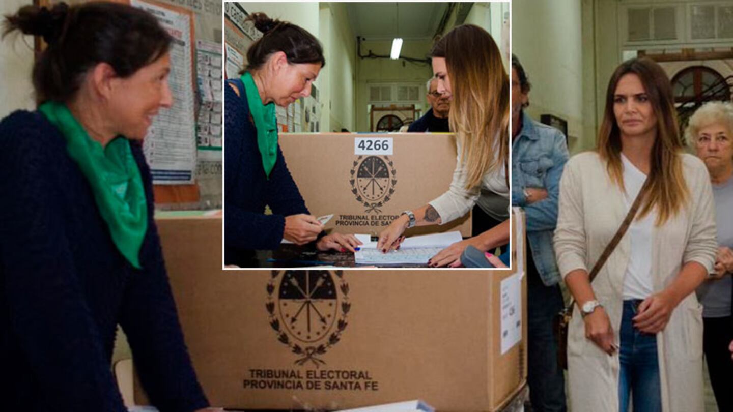 Incómodo momento: que Amalia Granata fue a votar en Santa Fe y vio a la presidenta de mesa con pañuelo verde