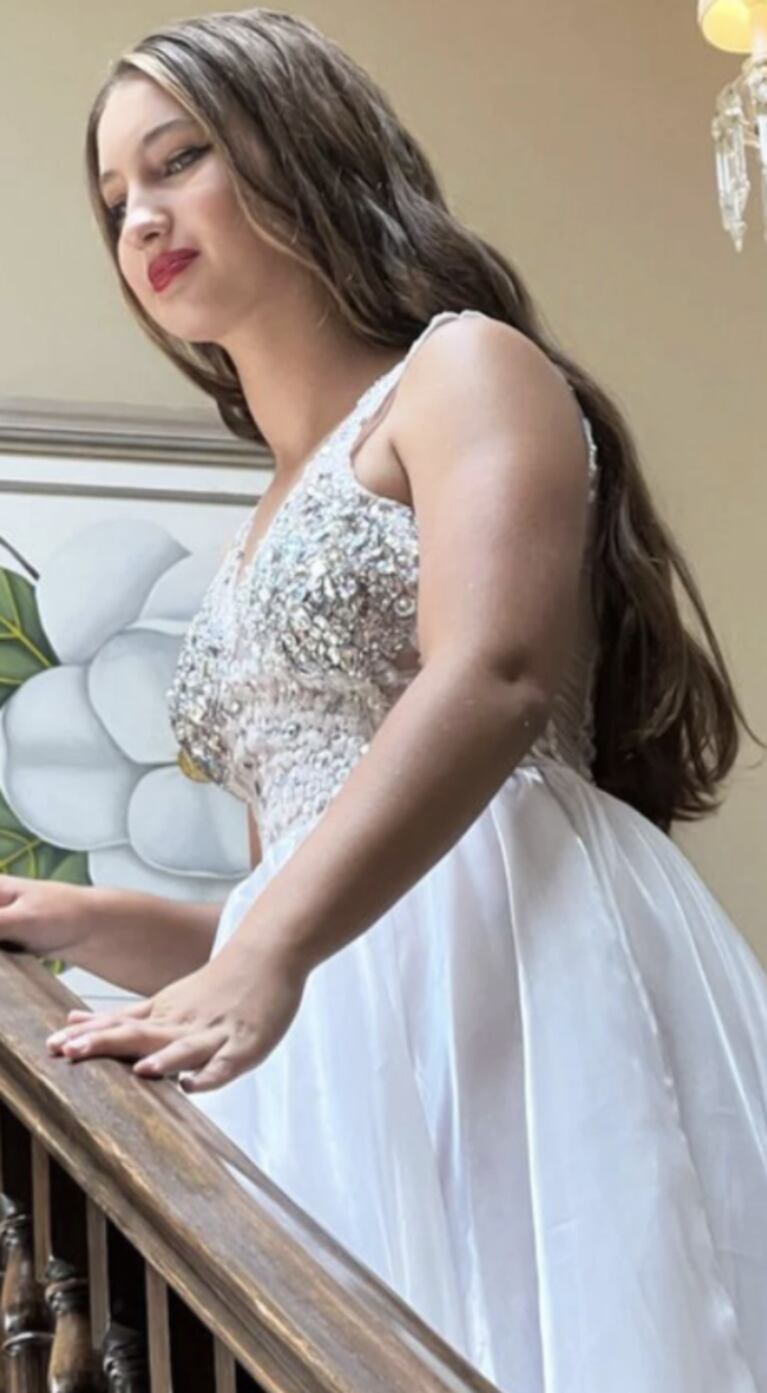 Indiana, la hija de Fabián Cubero y Nicole Neumann, se vistió de novia