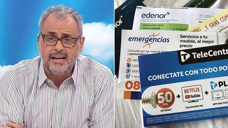 ¡Indignado! Jorge Rial mostró la increíble cifra de su factura de luz