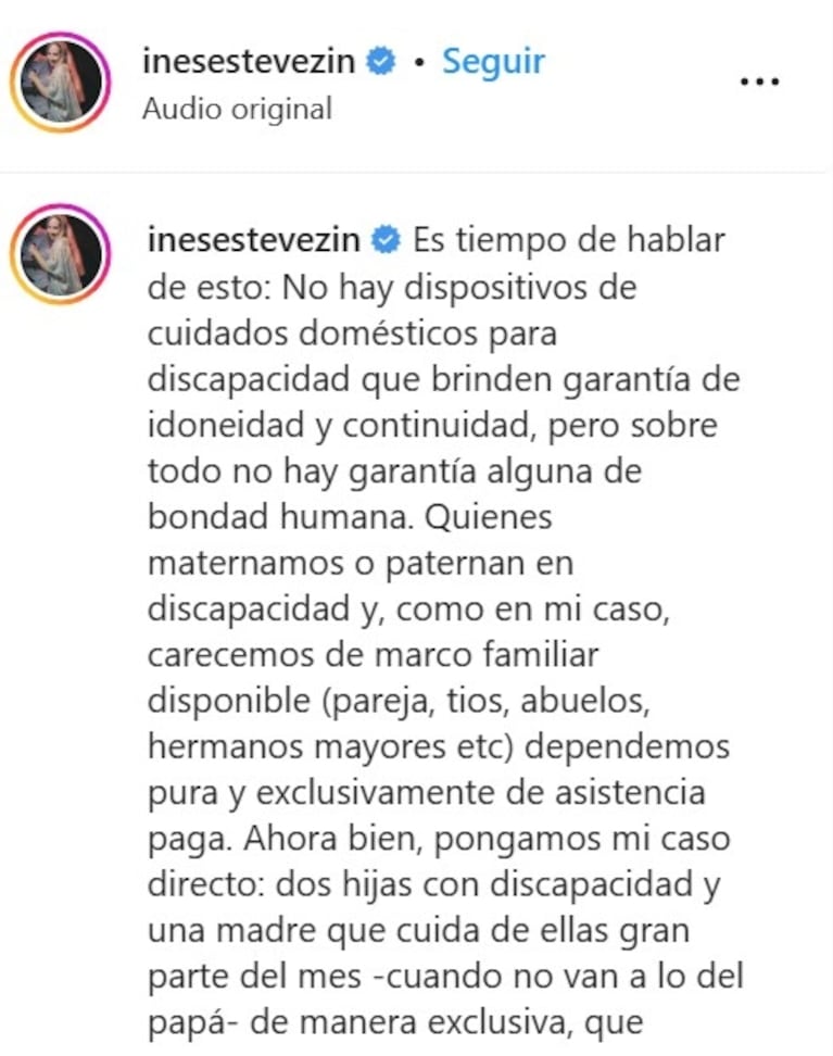 Inés Estévez estalló contra la cuidadora de sus hijas y la denunció por abandono