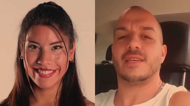 Inés Lucero y Emanuel Di Gioia (Fotos: capturas América TV)