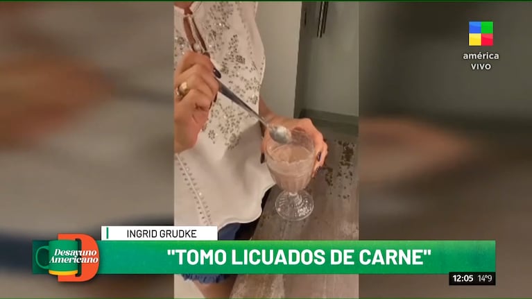 Ingrid Grudke contó cómo cuida su cuerpo para el fisicoculturismo: “Tomo licuado de carne”