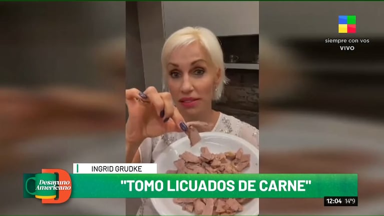 Ingrid Grudke contó cómo cuida su cuerpo para el fisicoculturismo: “Tomo licuado de carne”