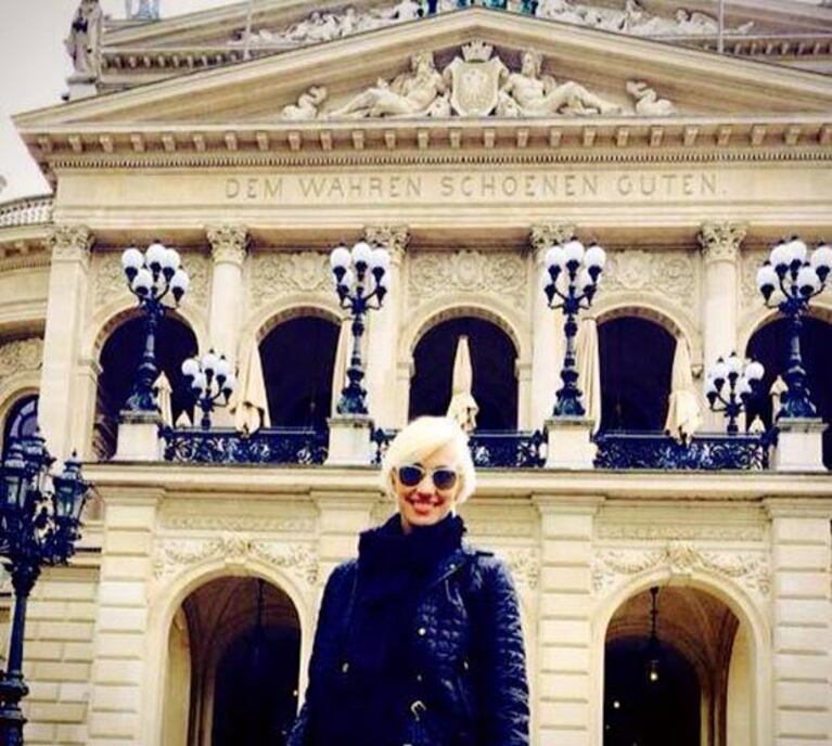 Ingrid Grudke, una diosa suelta en Frankfurt. (Twitter)