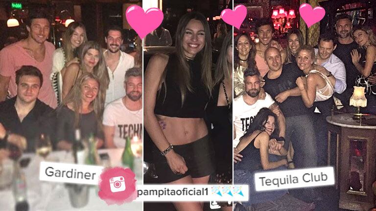 ¡Inseparables! Pampita y Pico Mónaco, noche de amor y dancing en la disco Tequila