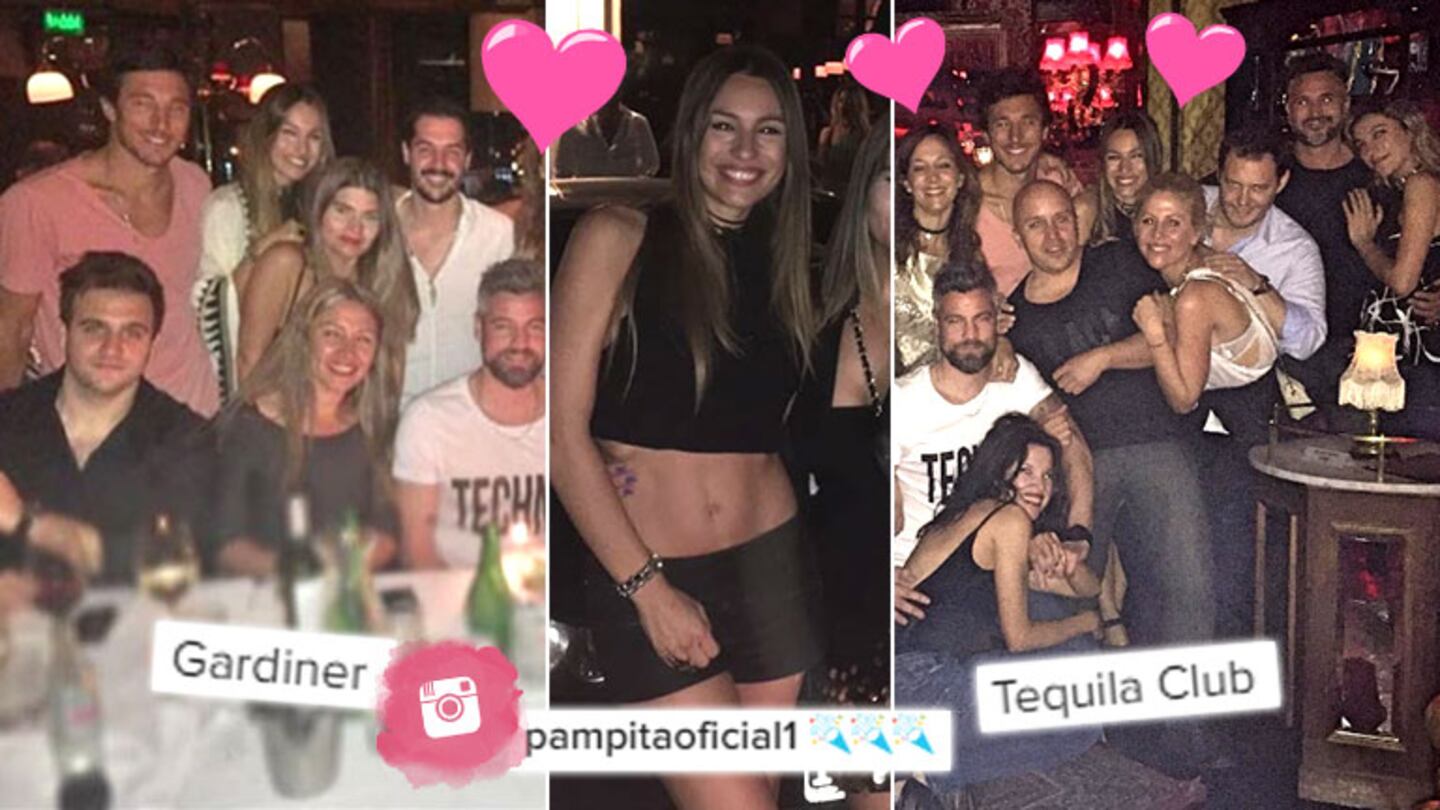 ¡Inseparables! Pampita y Pico Mónaco, noche de amor y dancing en la disco Tequila