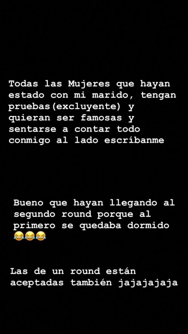 Insólito: Mariana Nannis convocó en Instagram a las mujeres con las que Caniggia le habría sido infiel
