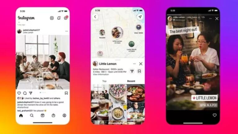 Instagram actualiza su mapa para buscar restaurantes, comercios y sitios de interés