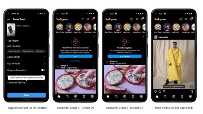 Instagram introduce en los vídeos del feed los subtítulos automáticos en español