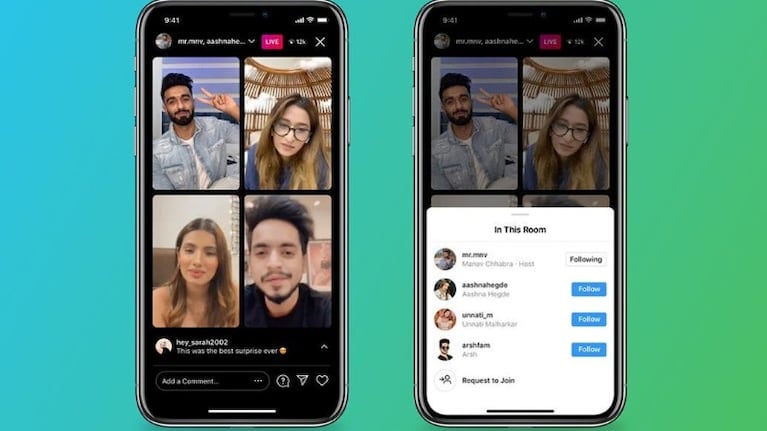 Instagram permite añadir a tres invitados en las nuevas Live Rooms. Foto: EP.