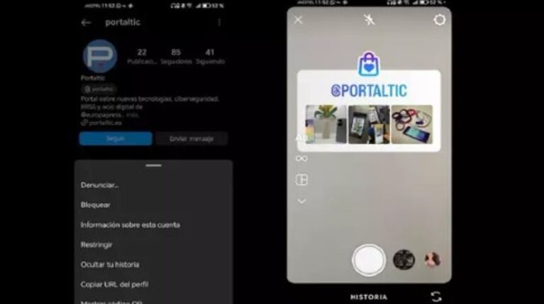 Instagram permitirá compartir la vista previa de un perfil con su descripción y enlace de acceso directo
