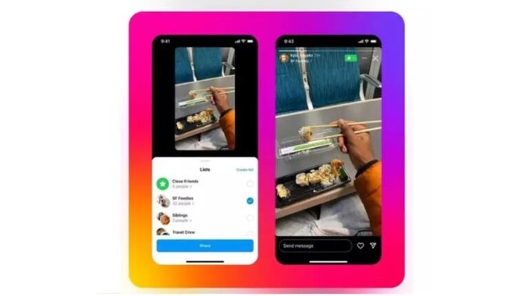 Instagram prueba una opción para compartir historias con distintas listas de usuarios