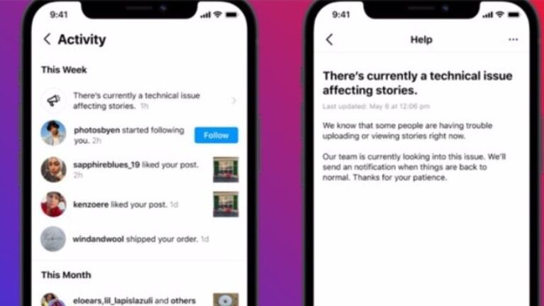 Instagram te dirá si la red social está caída directamente desde la app