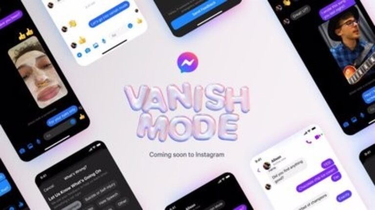 Instagram y Messenger permiten enviar mensajes que desaparecen con su nueva función ´Vanish Mode' Foto: DPA.