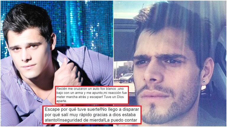 Intentaron asaltar a Lucas Velasco (Fotos: Web)