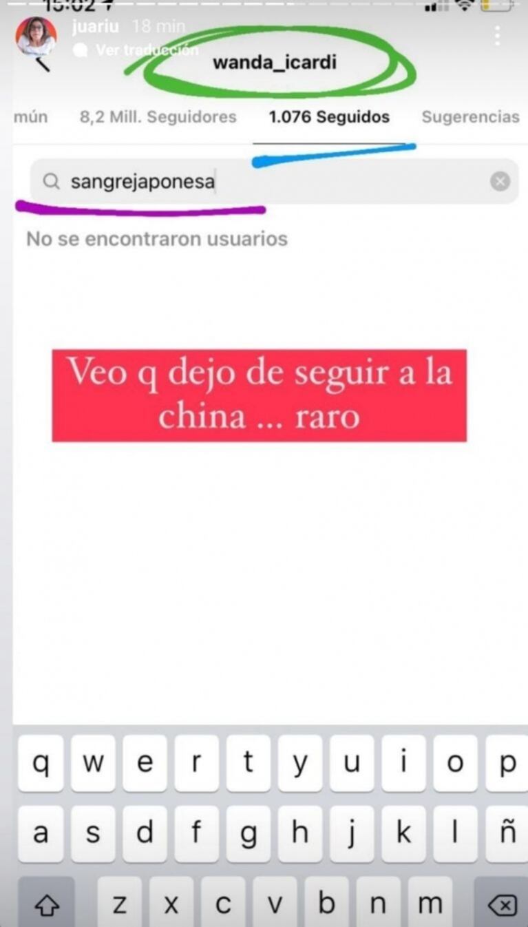 Involucran a China Suárez en el escándalo de Wanda y Mauro Icardi: Nara la dejó de seguir y hay likes del futbolista