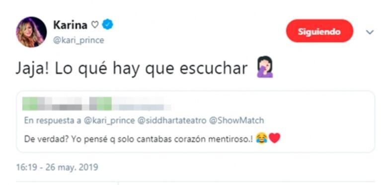 Irónica reacción de Karina La Princesita ante las críticas de More Rial: "Será alguien que me conoce bien, ¿no?"