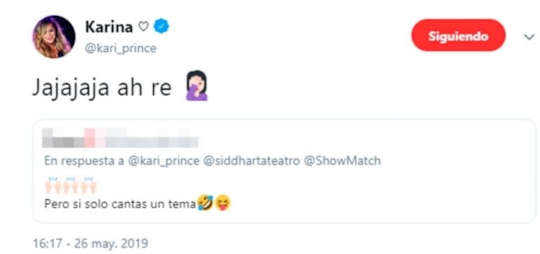 Irónica reacción de Karina La Princesita ante las críticas de More Rial: "Será alguien que me conoce bien, ¿no?"