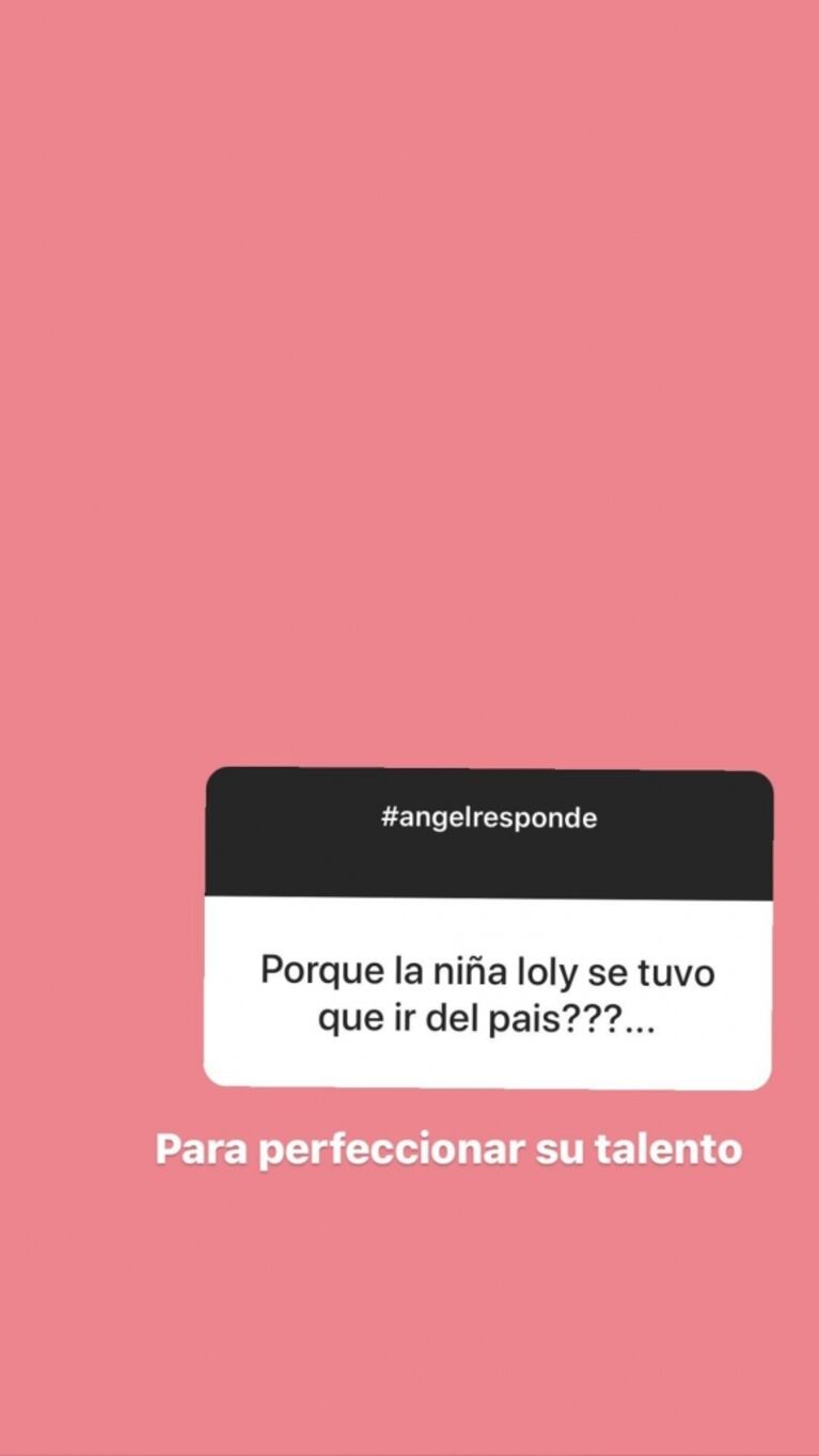 Irónica respuesta de Ángel de Brito sobre por qué Loly Antoniale se fue del país: "Para perfeccionar su talento"