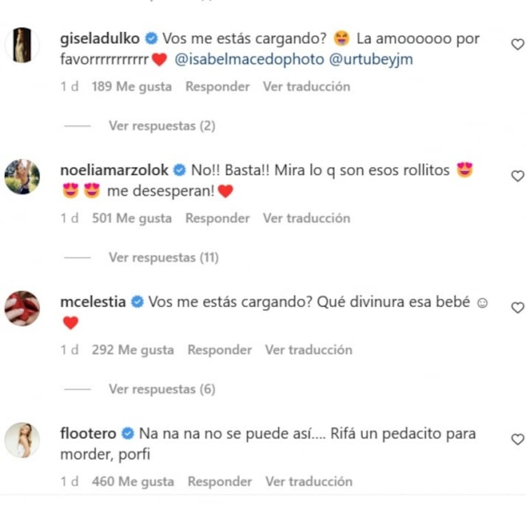 Isabel Macedo compartió las fotos de su beba en la playa y recibió duras críticas